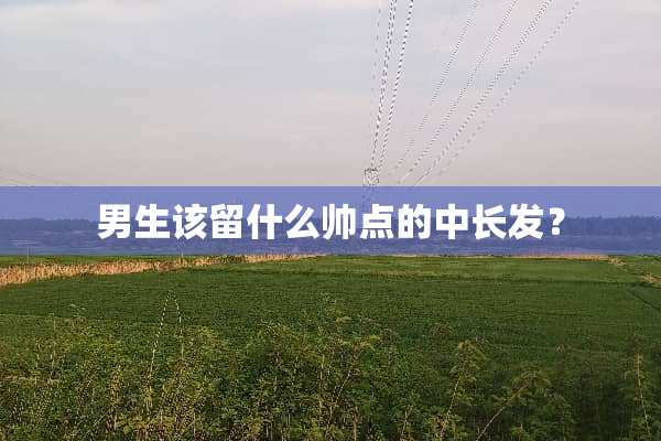 男生该留什么帅点的中长发？