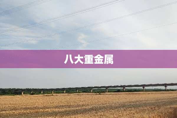 八大重金属