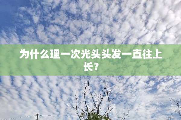 为什么理一次光头头发一直往上长？