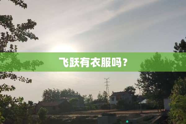 飞跃有衣服吗？