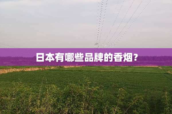 日本有哪些品牌的香烟？