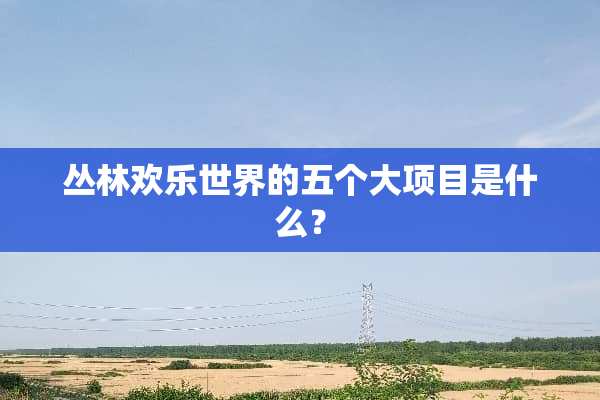 丛林欢乐世界的五个大项目是什么？