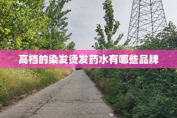 高档的染发烫发药水有哪些品牌