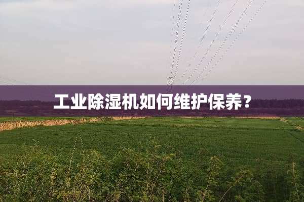 工业***如何维护保养？