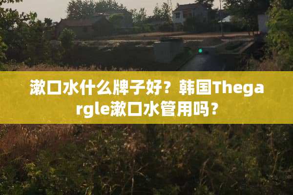 漱口水什么牌子好？韩国Thegargle漱口水管用吗？