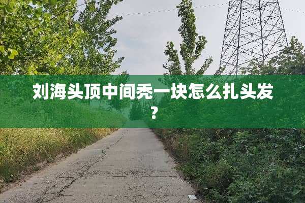 刘海头顶中间秃一块怎么扎头发？