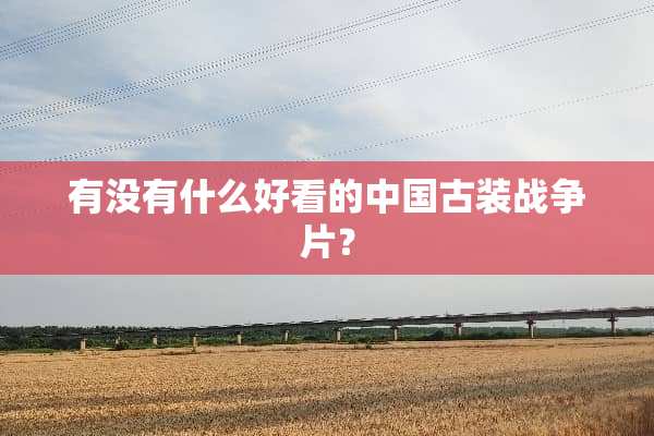 有没有什么好看的中国古装战争片？