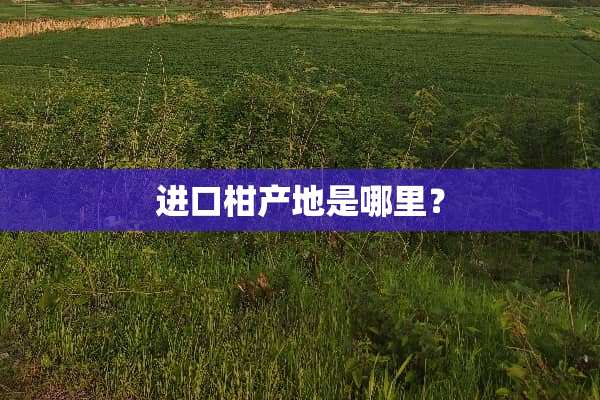 进口柑产地是哪里？