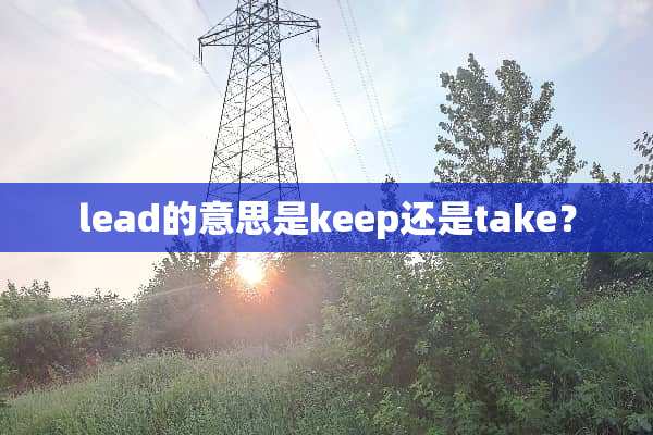 lead的意思是keep还是take？