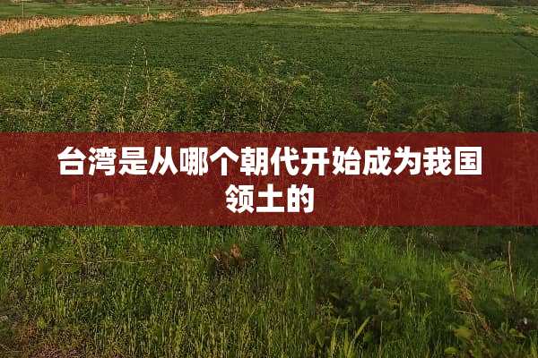 **是从哪个朝**始成为我国领土的
