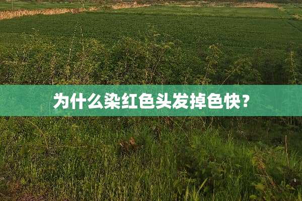 为什么染红色头发掉色快？