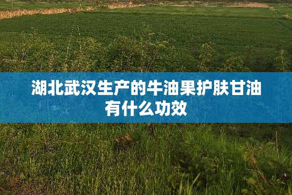 湖北武汉生产的牛油果护肤甘油有什么功效