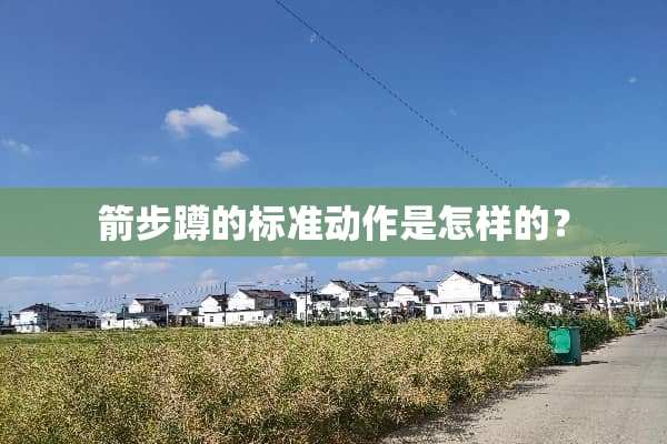 箭步蹲的标准动作是怎样的？