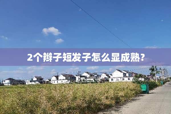 2个辫子短发子怎么显成熟？