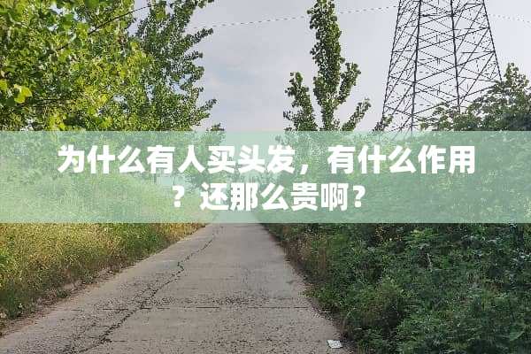 为什么有人买头发，有什么作用？还那么贵啊？