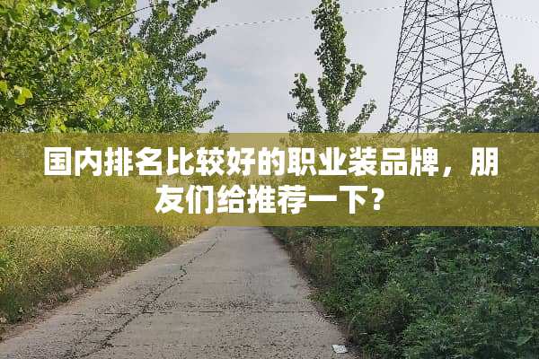 国内排名比较好的职业装品牌，朋友们给推荐一下？