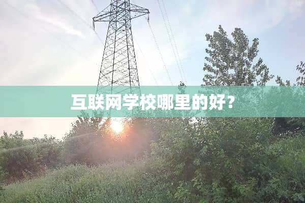 互联网学校哪里的好？