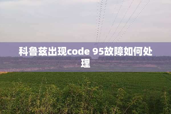 科鲁兹出现code 95故障如何处理