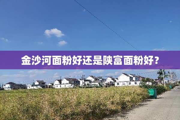 金沙河面粉好还是陕富面粉好？