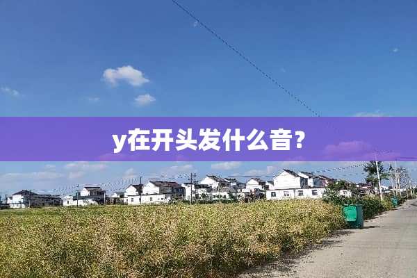 y在开头发什么音？