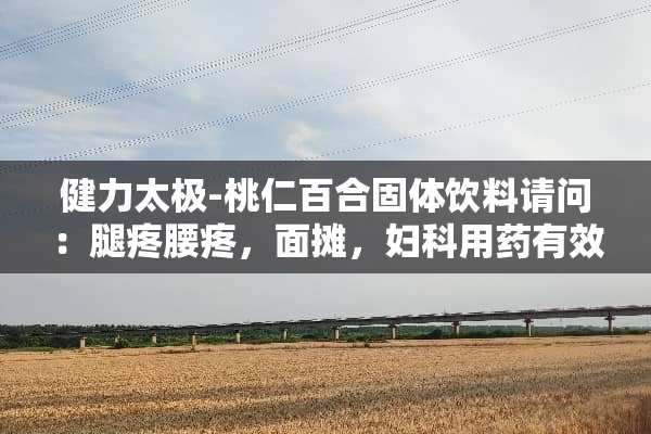 健力太极-桃仁百合固体饮料请问：腿疼腰疼，面摊，妇科用药有效吗？