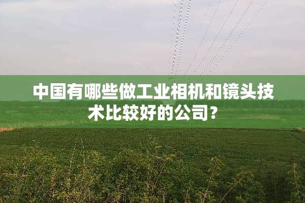 中国有哪些做工业相机和镜头技术比较好的公司？