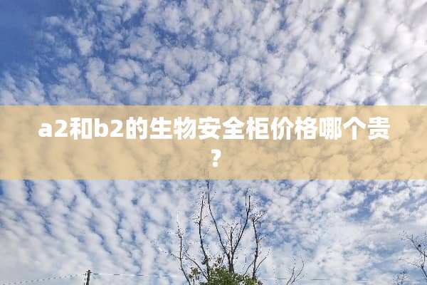 a2和b2的生物安全柜价格哪个贵？