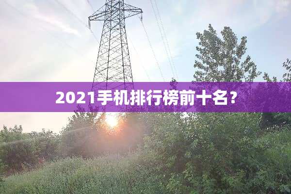 2021手机排行榜前十名？