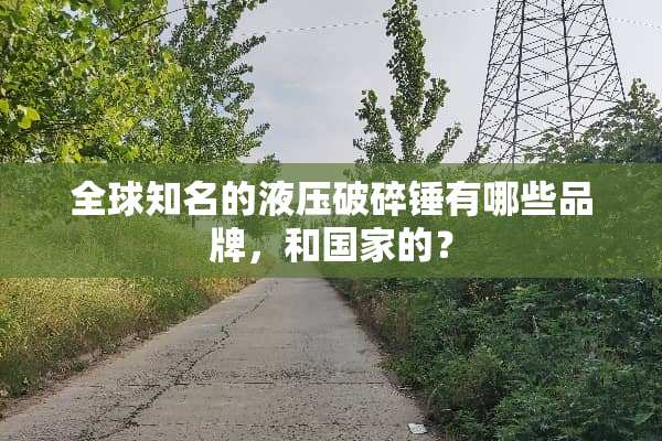全球知名的液压破碎锤有哪些品牌，和国家的？