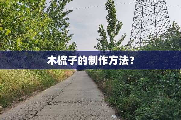 木梳子的制作方法？