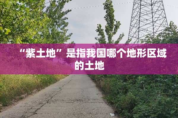 “紫土地”是指我国哪个地形区域的土地