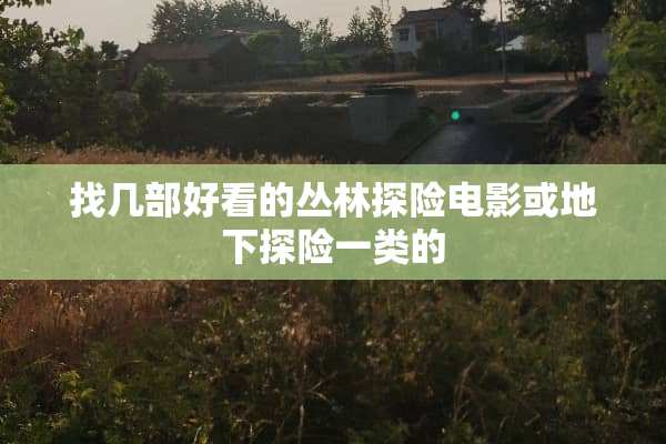 找几部好看的丛林探险电影或**探险一类的