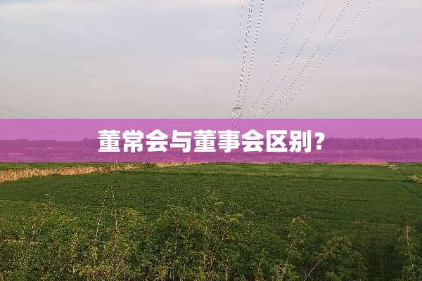 董常会与董事会区别？