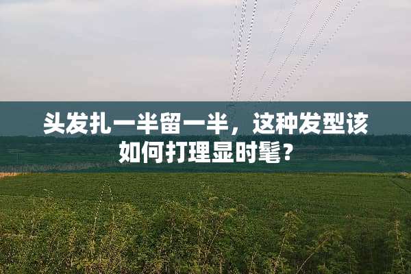 头发扎一半留一半，这种发型该如何打理显时髦？