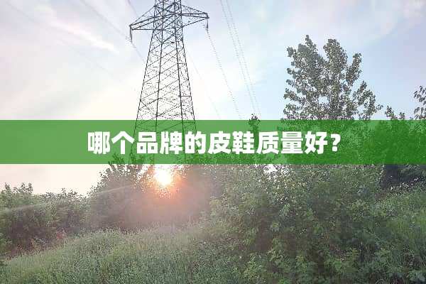 哪个品牌的皮鞋质量好？