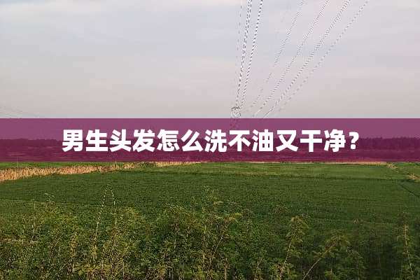 男生头发怎么洗不油又干净？