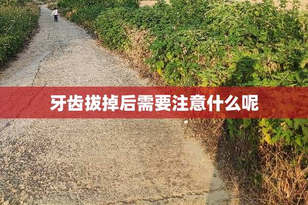 牙齿拔掉后需要注意什么呢