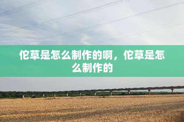 佗草是怎么制作的啊，佗草是怎么制作的