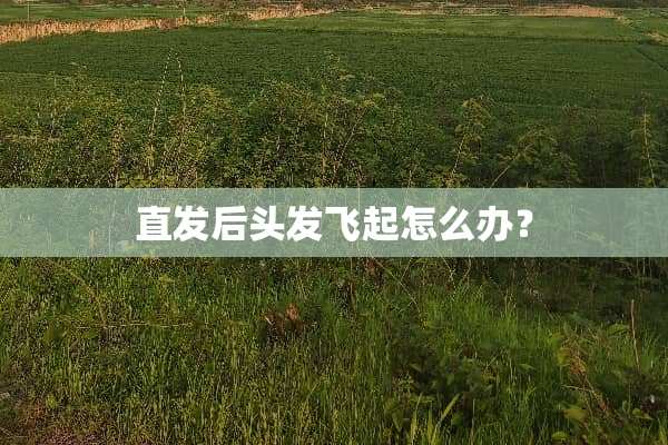 直发后头发飞起怎么办？