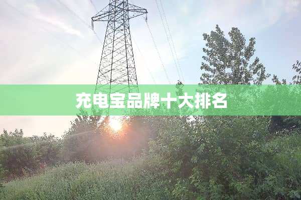 充电宝品牌十大排名