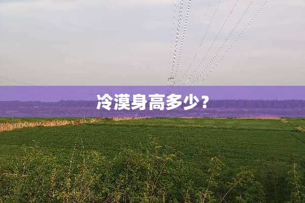 冷漠身高多少？