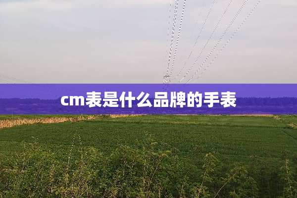 cm表是什么品牌的手表