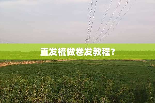 直发梳做卷发教程？