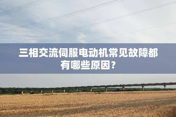 三相交流伺服电动机常见故障都有哪些原因？