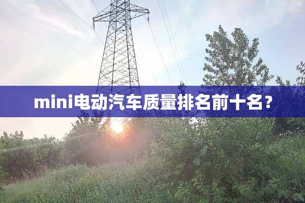mini电动汽车质量排名前十名？