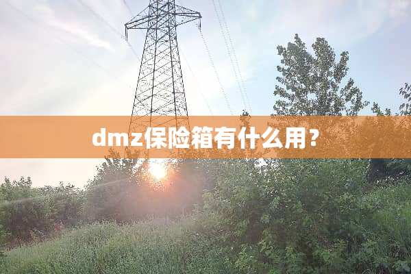dmz保险箱有什么用？