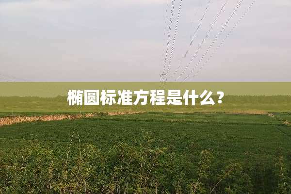 椭圆标准方程是什么？