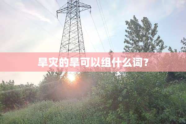 旱灾的旱可以组什么词？