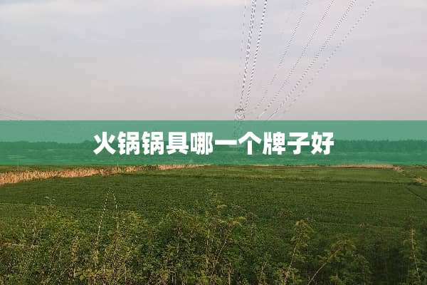 火锅锅具哪一个牌子好