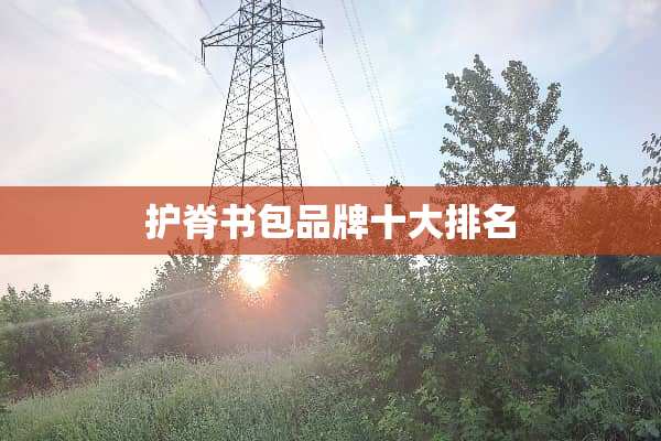 护脊书包品牌十大排名